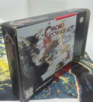 RARE Chrono Trigger (SNES 1995) w/box,  instructions,  map - -, 5