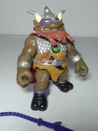 Vintage 1994 TMNT Ninja Turtles Warriors of Forgotten Sewer Dwarf Don Complete 7