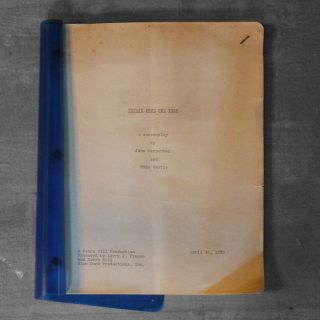 ESCAPE FROM YORK Movie Script 1981 RARE scifi prop John Carpenter signed 2