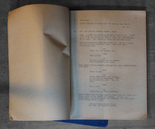 ESCAPE FROM YORK Movie Script 1981 RARE scifi prop John Carpenter signed 5