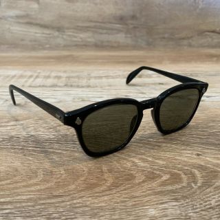 Vintage Ao American Optical Horn Rim Sunglasses 6 / 4 - 3/4 Black - Non Rx -