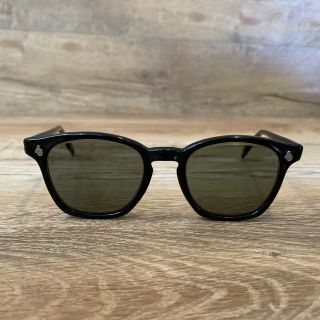 Vintage AO American Optical Horn Rim Sunglasses 6 / 4 - 3/4 Black - Non RX - 2