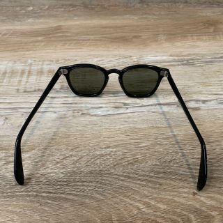 Vintage AO American Optical Horn Rim Sunglasses 6 / 4 - 3/4 Black - Non RX - 3
