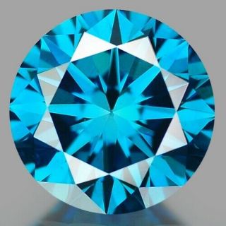 0.  69 Cts Very Rare Fancy Sparkling Vivid Blue Color Natural Loose Diamond Si1