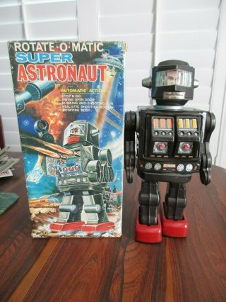 Vintage Rotate - O - Matic Astronaut Robot W/ Box - Horikawa Sh Japan 1960 