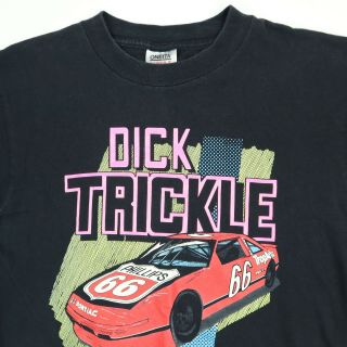 Rare Vtg 90s Dick Trickle Racing Shirt L Usa Nascar Pontiac Phillips 66 Black