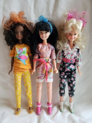 Starlight Girls Ashley Banee Krissie Dolls Jem & The Holograms Hasbro Vintage