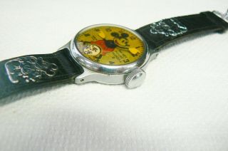 Vintage 1930 ' s Mickey Mouse Mechanical Watch Ingersoll Not 4