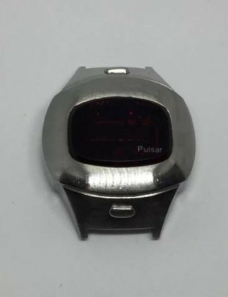 Vintage Pulsar P4 Executive Digital Led Time Computer Watch Solid Band 4 Repair 5
