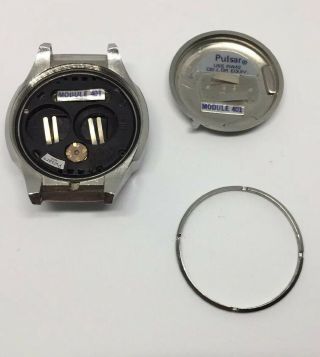 Vintage Pulsar P4 Executive Digital Led Time Computer Watch Solid Band 4 Repair 8