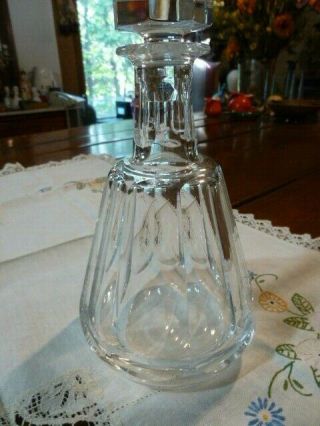Vintage Baccarrat Crystal Decanter Whiskey Liquor Made In France
