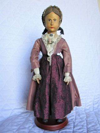 Vintage Swiss Linden Wood Carved 14 In Doll Clothing