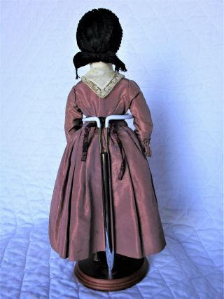Vintage Swiss Linden Wood Carved 14 in Doll Clothing 2