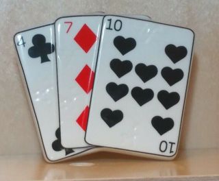 Nora Fleming Retired Mini Playing Cards/rare Vhtf Black Hearts - Perfect A81
