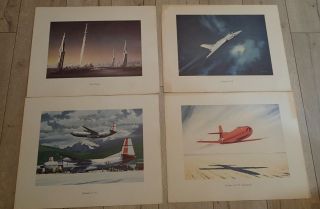 8 Vintage R.  G.  Smith Douglas Prints C - 133,  Dc - 7,  Nike Missile,  Dc - 6b,  F5d,  Dc - 4
