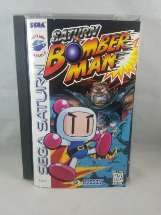 Bomberman Sega Saturn Instructions And Disc Very Rare Look