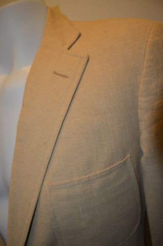 Ralph Lauren Linen Gold Polo 41R M Suit Jacket Sport Coat USA UNION VTG 70s 80s 7