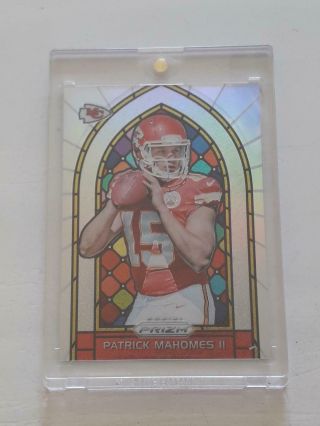 2017 Prizm Patrick Mahomes Rc Stained Glass Prizm Very Rare