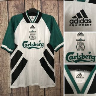 Liverpool Football Shirt,  1993/95,  Adidas,  Carlsberg,  38/40 " Chest,  Vintage,