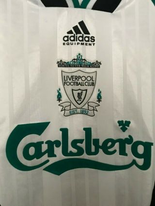 Liverpool Football Shirt,  1993/95,  Adidas,  Carlsberg,  38/40 