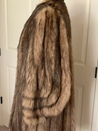Vintage 1948 Fisher Fitch Blended Skunk Fur Coat fits small med Orig Paperwork 2