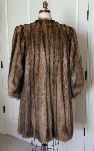 Vintage 1948 Fisher Fitch Blended Skunk Fur Coat fits small med Orig Paperwork 4