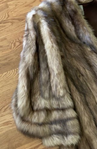 Vintage 1948 Fisher Fitch Blended Skunk Fur Coat fits small med Orig Paperwork 6