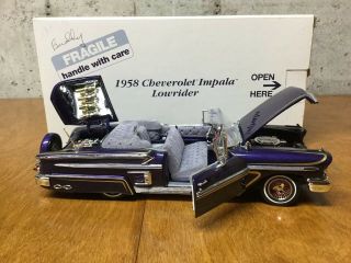 1/24 Danbury " 1958 Chevrolet Impala Lowrider " In Purple Rare