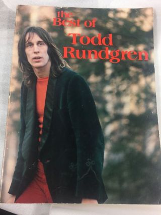 Vtg Todd Rundgren The Best Of Todd Rundgren Music Song Book Sheet Music Rare