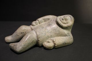 Vintage Inuit Eskimo Carving " Reclining Inuk " By Paulossie Napartuk B.  1928