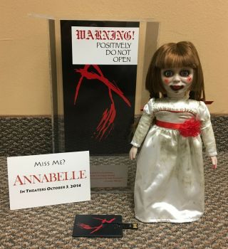 Annabelle Conjuring Rare 2013 Promo Doll & Box Miss Me? Haunted Possessed Figure