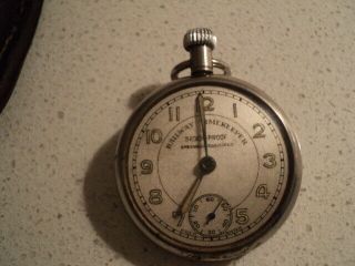 Vintage Railway Timekeeper Pocket watch in leather pouch Austria 3