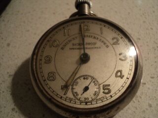 Vintage Railway Timekeeper Pocket watch in leather pouch Austria 5