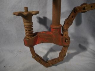 Vintage Cast Iron Soil Pipe Cutter Plumbers Tool JRS Talon Tools No.  2 USA 8