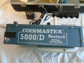 Vintage Whites CoinMaster 5000d Metal Detector With Padded Case 7