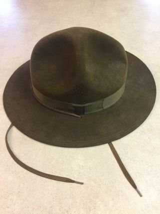 Vintage 1940s Stetson BOY SCOUTS OF AMERICA Felt Hat Size 6 7/6” 3