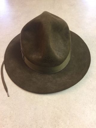 Vintage 1940s Stetson BOY SCOUTS OF AMERICA Felt Hat Size 6 7/6” 4