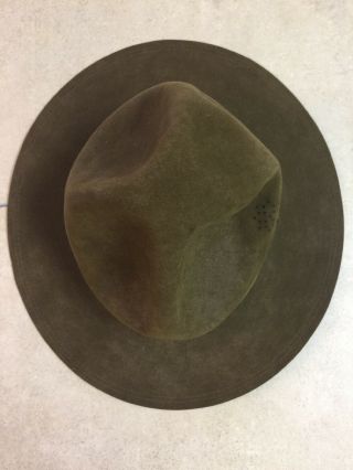 Vintage 1940s Stetson BOY SCOUTS OF AMERICA Felt Hat Size 6 7/6” 6