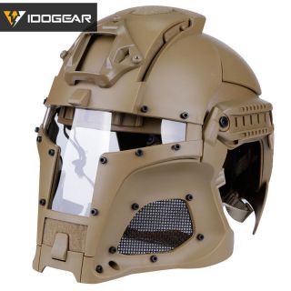 Idogear Iron Knight Helmet Tacitcal Helmet Side Rail Nvg Shroud Vintage Hunting