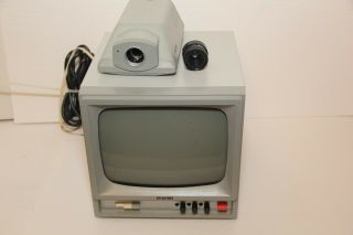 Vintage Hi - Tron Security Camera And Tv Monitor