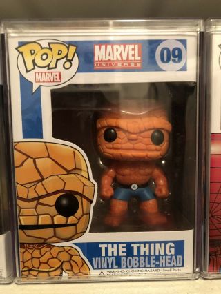 The Thing 09 Funko Pop (vaulted) Rare (2011) Bobble - Head,  Pop Hard Stack