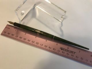Vintage Green Marbled Wahl Eversharp Fountain Pen Desk Pen Flexible 2 14kt Nib
