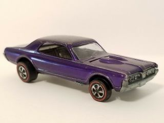 Vintage 1968 Redline Hot Wheels Custom Cougar Purple Rare Color