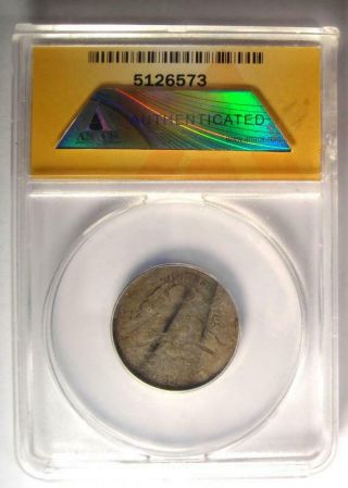 1896 - S Barber Quarter 25C - ANACS Fair 2 Details - Rare Key Date Certified Coin 3