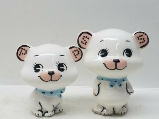 1950s 1960s Vintage Holt Howard Polar Cubs And Salt And Pepper Shakers Rare