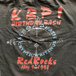 Vintage 1997 Megadeath Rare Double Sided Red Rocks Colorado Tour Tee 4
