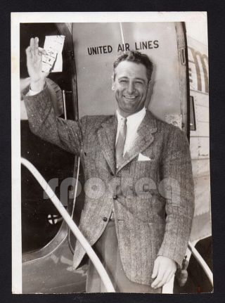 Larrupin Lou 1939 Yankees Great Lou Gehrig Press Vintage Photograph