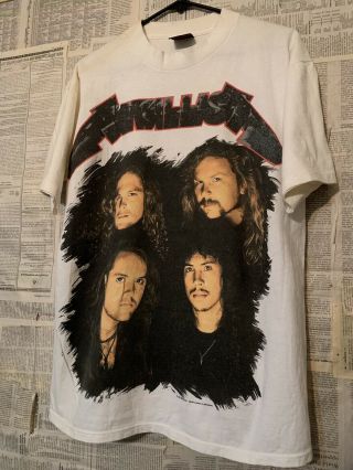 Vtg 90s Metallica Rock Band T - Shirt