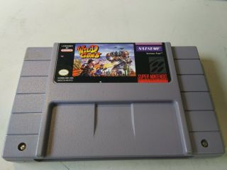 Wild Guns Nintendo Snes Cleaned & Authentic.  Rare Hard To Find