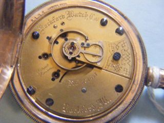 Rockford 15j 18s Grade 45 Pocket Watch 237457 Runs Gold Filled Case